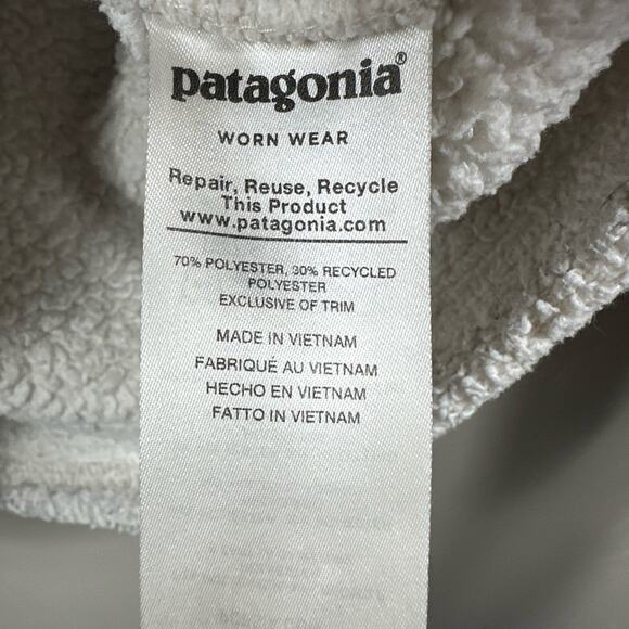Patagonia Women's Los Gatos 1/4-Zip Sweater Dyno White Size Medium - Picture 4 of 7